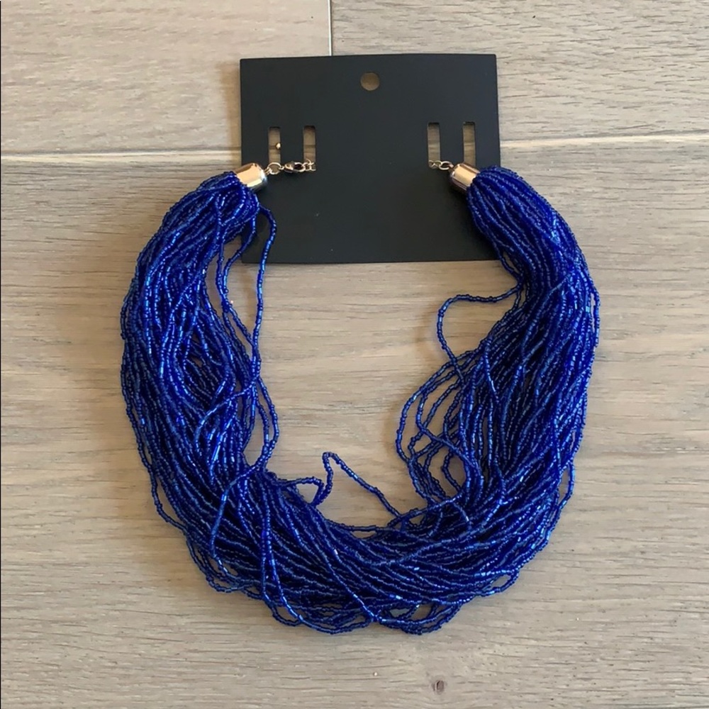 H&M Beaded Blue Necklace